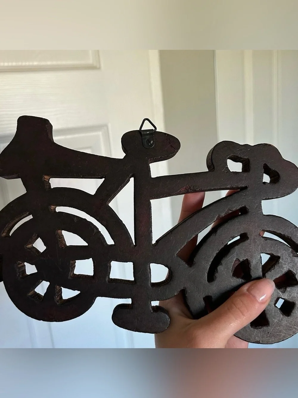 Wooden Bicycle Wall Hook